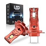 Onraying Ampoule H7 LED 36000lm, 130W 800% Luminosité H7 LED Phares, Blanc Froid 6500k, IP68, Compatibilité à 99%, DuréE De Vie De 90000 Heures, Remplacement des HalogèNes, Plug-N-Play, 2 Pièces