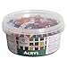 Produktbild Rayher Acryl Mosaiksteine Mix, transparent, 1 x 1 cm, quadratisch, ca. 1.200 Stück, Dose 300 g, transparent, durchscheinend, bunte Mischung, Kunststoffsteine, Kunststoffmosaik, 14792999