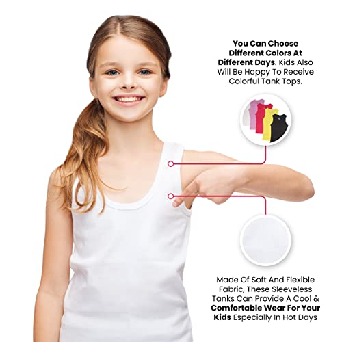 Studio 3 Little/Big Girls 5 Pack Rib Knit Tank Tops4