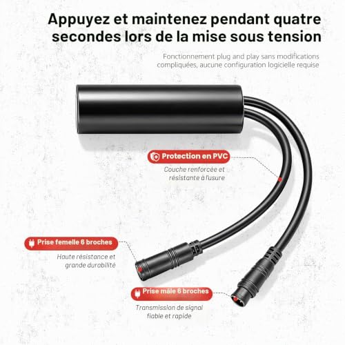 alouweekuky Compatible avec Segway Ninebot ZT3 Pro/ProD, Ligne de Vitesse déverrouillée 35 km/Helling Câble, pour Segway ZT3 Pro D Accessoires pour Scooter électrique Ninebot – vue 3