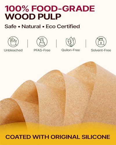 Image of Katbite Parchment Paper Sheets Heavy Duty, 18x26 Inches 100 PCS Precut Baking Parchment, Unbleached, Non-stick, Non-toxic, Extra Strong, Flat Baking Paper for Oven, Cooking, Grilling, Air Fryer