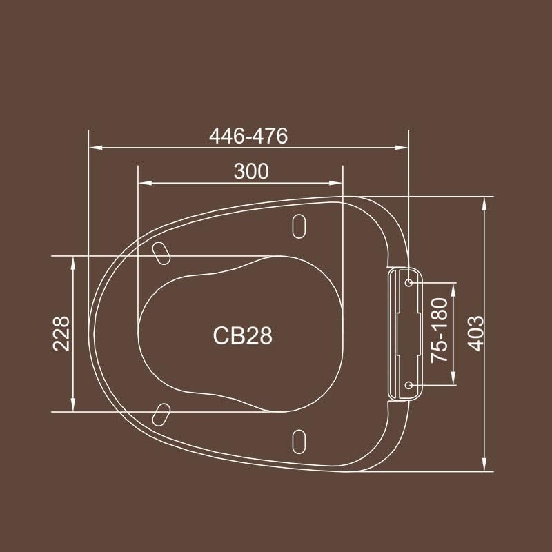 O Thickened Toilet Parts Silent Seats PP Slow Down Bidet
