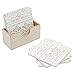 Juvale Wooden Coasters Set of 6-3.8 in, White, Square, Farmhouse Style - Coaster Holder for Coffee Table & Bar Decor - Kitchen & Living Room Decor