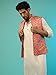 Elina fashion Men's Indian Rayon Kurta Pajama And Nehru Jacket (Waistcoat) || Ethnic Wedding Diwali Puja Set