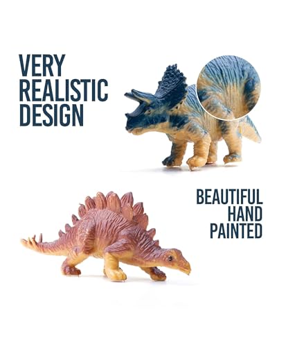 Image of Amitasha Egg Dinosaur Action Figure Animal Playset Educational Toy for Kids Boys Girls Gift Set