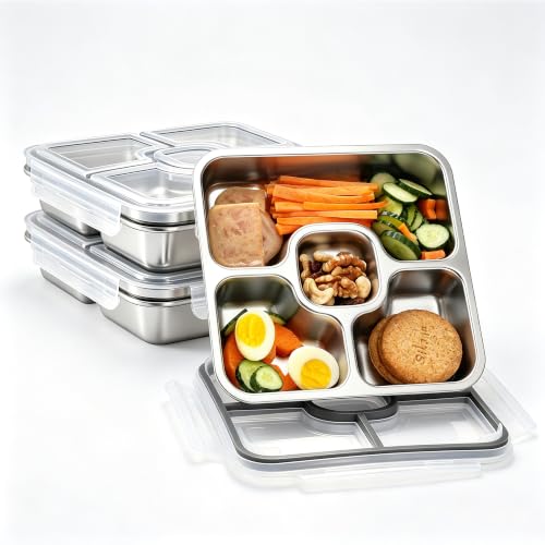 BEFOY Stainless Steel Lunchable Containers Dividers Meal Prep Bento Boxes