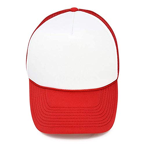 Image of MR.R Sublimation Blanks Polyester Mesh Cap Mesh Hat Two Tone Trucker Summer Mesh Cap with Adjustable Snapback,2pcs per Pack