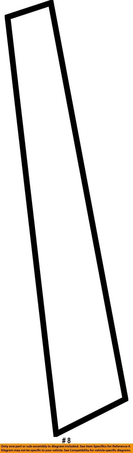 Genuine OEM 86373-2S000 Black Tape - FR Door RR, RH / 863732S000 for Hyundai Tucson 10-15