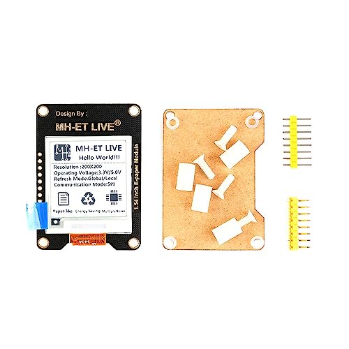 GAJUST 1.54 Inch E-Paper Module E-Ink Display Screen DIY Kit