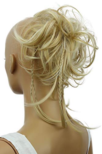 PRETTYSHOP Hairpiece Hair Rubber Scrunchie Scrunchy Updos VOLUMINOUS Wavy Messy Bun light blonde #22H613A G26D