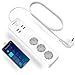 Enchufe Múltiple Inteligente, Maxcio Regleta Enchufe WiFi 3 Tomas 4 USB, Control...