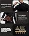 5 or 4 Pack Thermal Shirts for Men Turtle Neck Fleece Lined Long Sleeve Tops Workout Base Layer Cold Weather Gear, 4 Black/White, Small