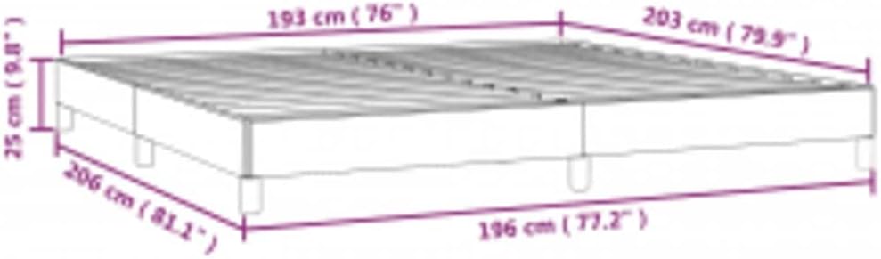 King Bed Frame Dark Gray 100% Polyester Fabric with Plywood and Engineered Wood, Platform Foundation, Sturdy Slatted Design, No Box Spring Needed, Easy Assembly for Modern Bedroom