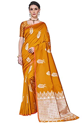 Image of Glory Sarees Women's Banarasi Silk Saree with Blouse Piece (GS Kara143 Parent)