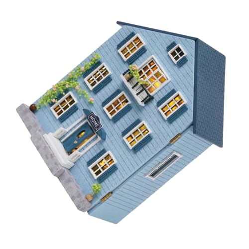 Kit maison miniature bois à assembler ifundom avec meubles