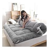 Matelas matelat Mattress Matelas Pliant pour Sol Queen – Matelas futon Japonais épais en Peluche de 10,2 cm, Tatami, Matelas de Camping antidérapant WEWYQSJXBXF 4129(Color:,Size:90x200cm)