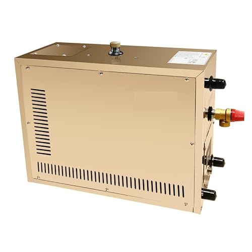 Steam Generator Stainless Steel Sauna Wet Steam Generator Machine Sauna Steam Room Equipment Automatic Descaling Stainless Steel Steam Engine For Suitable Space Heating(AT-120S)