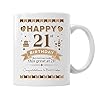 21st Birthday Coffee Mug Ceramic Gift for Men, Birthday Keepsake for 21 Year Old #1