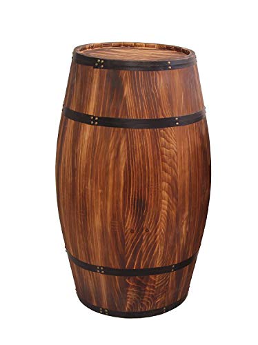 Mkuha Decoración de Barril de Vino de Madera Pino quemad para Restaurante,...