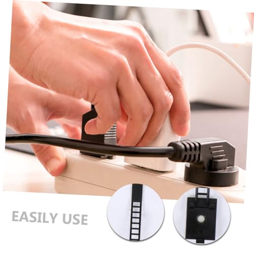 Uonlytech 25 piezas Clips para Cables para Escritorio, Clips Adhesivos para Gestión de Cables miniatura 3