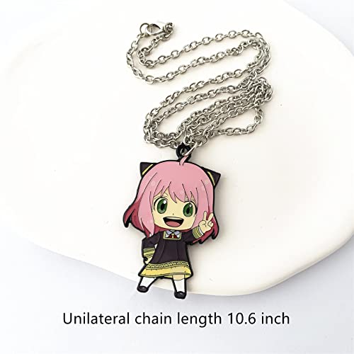 Dezhan Anime Cartoon Spy Family Necklace, Metal Cute Pendant For Girls Women And Men (1) #TOP2