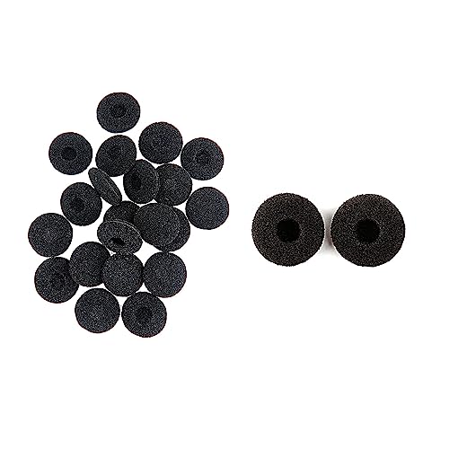 200 copri auricolari in spugna nera, copri auricolari in spugna sostituibili, copri auricolari in schiuma, buon isolamento acustico, anti-caduta