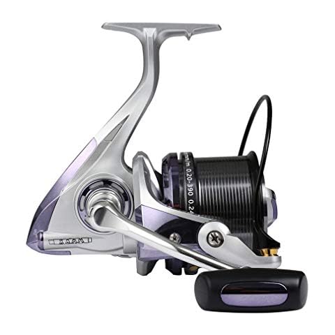 Diwa Spinning Fishing Reels 8000 10000 12000 Series Freshwater Saltwater Big-Game Fishing Surf Fishing 12+1 Stainless BB 70 LBS Max Drag Ultra Smooth Powerful Trout Durable Spinner Gear (Silver,12000) Cover