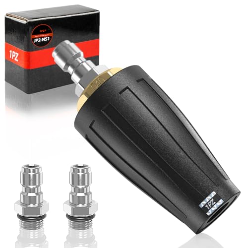 1PZ JP2-NS1 高圧洗浄機 ターボノズル 4000PSI 1/4 インチ 汎用 圧力洗浄機 回転ノズル クイックコネクト 洗車、ガーデンクリーニングで使えます [並行輸入品]