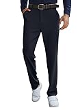JMIERR Herren Golf Pants mit 5 Taschen Chino Lang Hosen Stretch Baumwolle Golfhose Slim fit 2023 Fashion Freizeithose Men Business Trouser Blau M