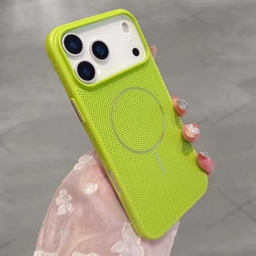 Coque de téléphone à dissipation thermique supérieure rigide verte