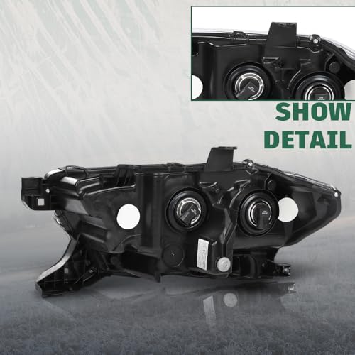 Image of GRAND ORANGE Right Side Headlight Assembly W /O LED Daytime Running Light Front Headlamp Compatible with Toyota Tacoma SR5 Crew Cab /Extend Cab pickup 2019-2023 Clear