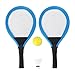 Toddmomy 2Pcs Bambini Set Racchetta da Tennis con La Sfera di Plastica Elastico di Badminton Racchetta Giocattoli per I Bambini Sport all Aria Aperta (Colore Casuale)