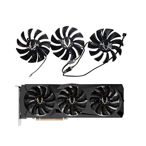Jzwefdo 87mm Graphics Card Fan GA92S2U DC12V 0.46A 4PIN Graphic Card Cooles Fan for ZOTAC GeForce RTX 2080 RTX 2080 Ti AMP EditionVideo Card Cooling Fan Replacement (Graphics Card Fan-ABC)