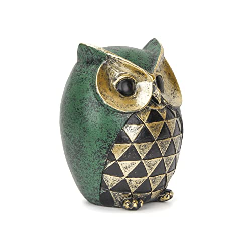 Leekung Owl Statue for Home Decor Accents,Owl Decor for Modern Bathroom Bookshelf Bedroom Mantle Living Room Home Office TV Stand Shelf Boho Decorations,Retro Decor Small Bird Items Gift for Women - Image 4