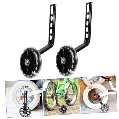 Ruedas de Entrenamiento para Bicicleta MUSISALY 4 Piezas Negras Ajustables Resistentes al Desgaste miniatura 7