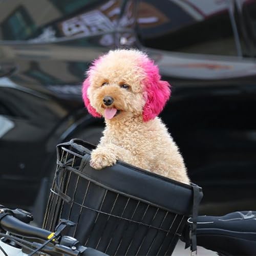 Cesto de bicicleta para cães, cesto de cachorro de bicicleta frontal - Cesta de portador de biciclet