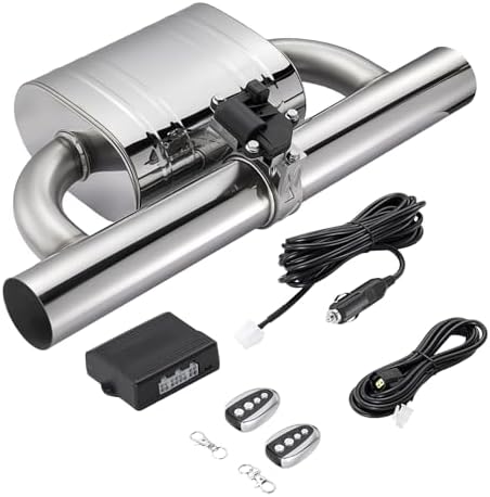 Amazon.com: SPELAB Exhaust Cutout 3.0 Inch Universal Kit with Muffler ...