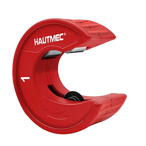 Hautmec Pro 1 Inch Automatic Copper Tube Cutter - 1 In. Maximum Nominal Pipe Capacity (1-1/8 In. Outer Diameter), For Pvc, Copper, Aluminum And Thin Stainless Steel Tube Ht0217-Pl #TOP5