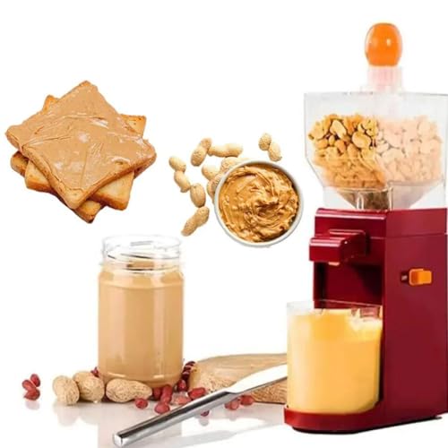 Nut Maker Electric Grinder, 500ml with Non-Slip Base, Hourglass Entry, Small Cooking Machine, Peanut Butter Maker for Home Kitchen