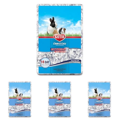 Image of Kaytee Clean & Cozy Extreme Odor Control Bedding, Made for Small Animals, 40 Liters (Pack of 4)