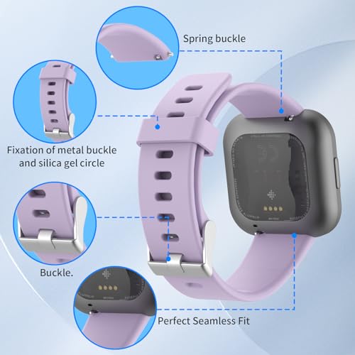 Pack de 4 correas de silicona para Fitbit Versa miniatura 3