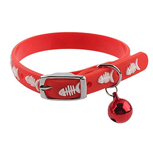RvPaws- Adjustable Silicone Shine Pet Collars for Kitten Cat Puppy - Red (B09J27N6DB) Amazon Price History, Amazon Price Tracker