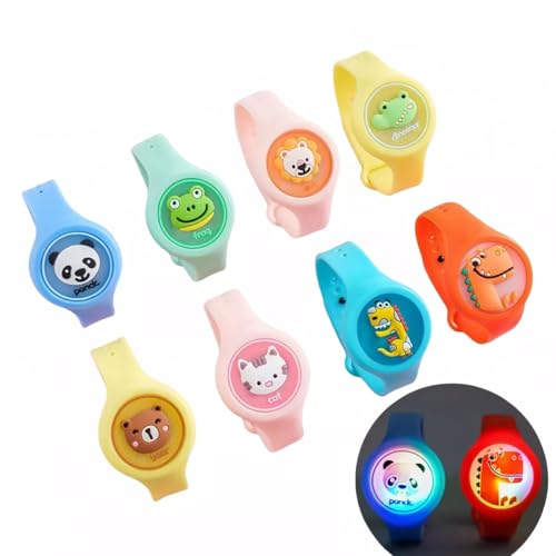 Kit Pulseiras Repelente Infantil Anti Mosquito Com Led Proteção Citronela Natural Anti Mosquito Deng