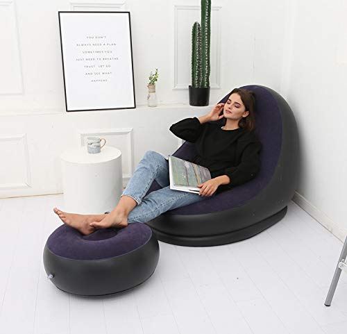 Sofá inflable regalo de estudio sillón azul cómodo para estudiantes 2