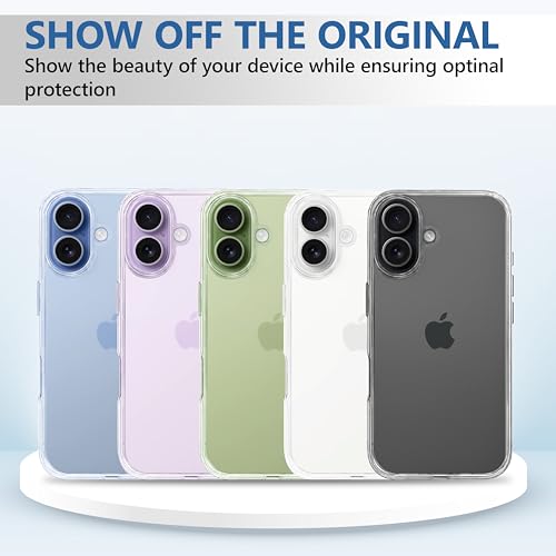 Image of CEDO iPhone 17 Clear Case | Soft Flexible Slim-Fit | Full Body 360 Protection Shock Proof TPU Back Cover (Transparent)
