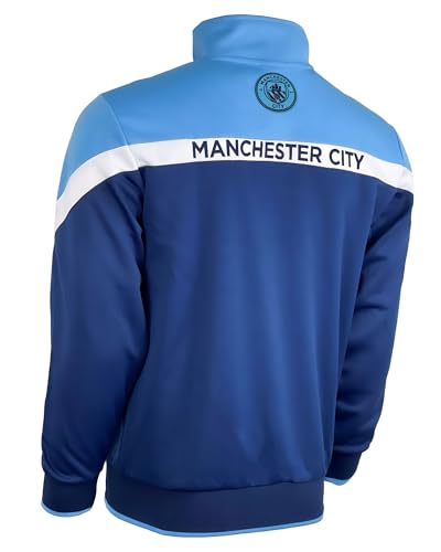 Boy's Manchester City Jacket With Zipper pockets, Licensed M. City Performance Track Jacket For Kids2