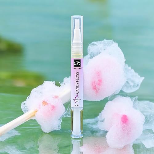 Tanzfinity Candy Floss Moisturising Nail & Cuticle Oil Pen Jojoba Seed Oil Argan Oil Vitamin E Hand & Nail Treatment Nail Oil Pen 3ml