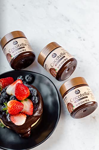 Cocodensado Cocotella Dark Chocolate Hazelnut Spread- Keto Friendly, Vegan, No Sugar, Best Low Carb Dessert, Perfect Topping For Pancakes, Naturally Sweetened With Xylitol (1 Jar, 180G) #TOP7