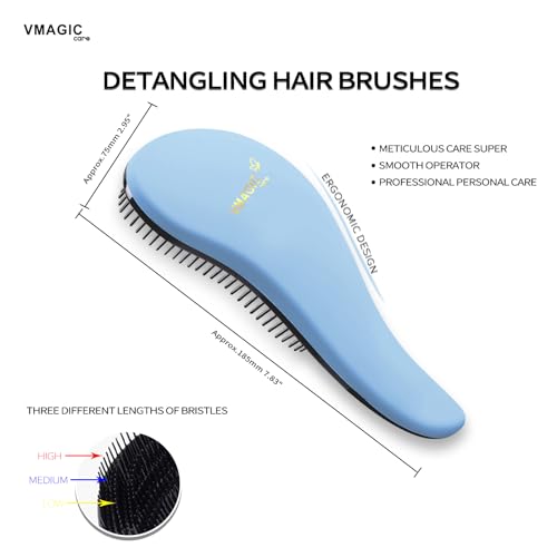 Detangling Brush, glide the Detangler Brush through Tangled hair, Best Comb for Women Girls, Men & Boys - Image 2