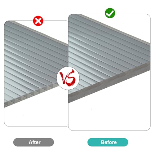 Kantenverschlussband für Hohlkammerplatten 5cm x 25m Antistaubband für Stegplatten Antidust Klebeband Gewächshaus Klebeband Anti Dust Tape für Gewächshaus Platten Doppelstegplatten Polycarbonatplatten
